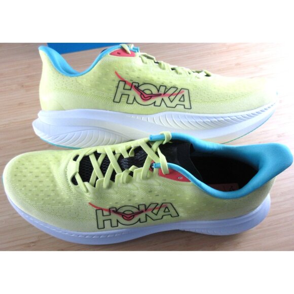Hoka Men's Mach 6 Running Shoes Yuzu Cielo Blue Sizes NIB 1147790 YZC - Picture 9 of 9